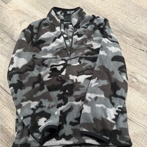 Under Armour Camouflage Kids Hoodie - Black and Gray